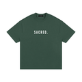 S A C R E D. Heavyweight Essential Tee — Dark Green