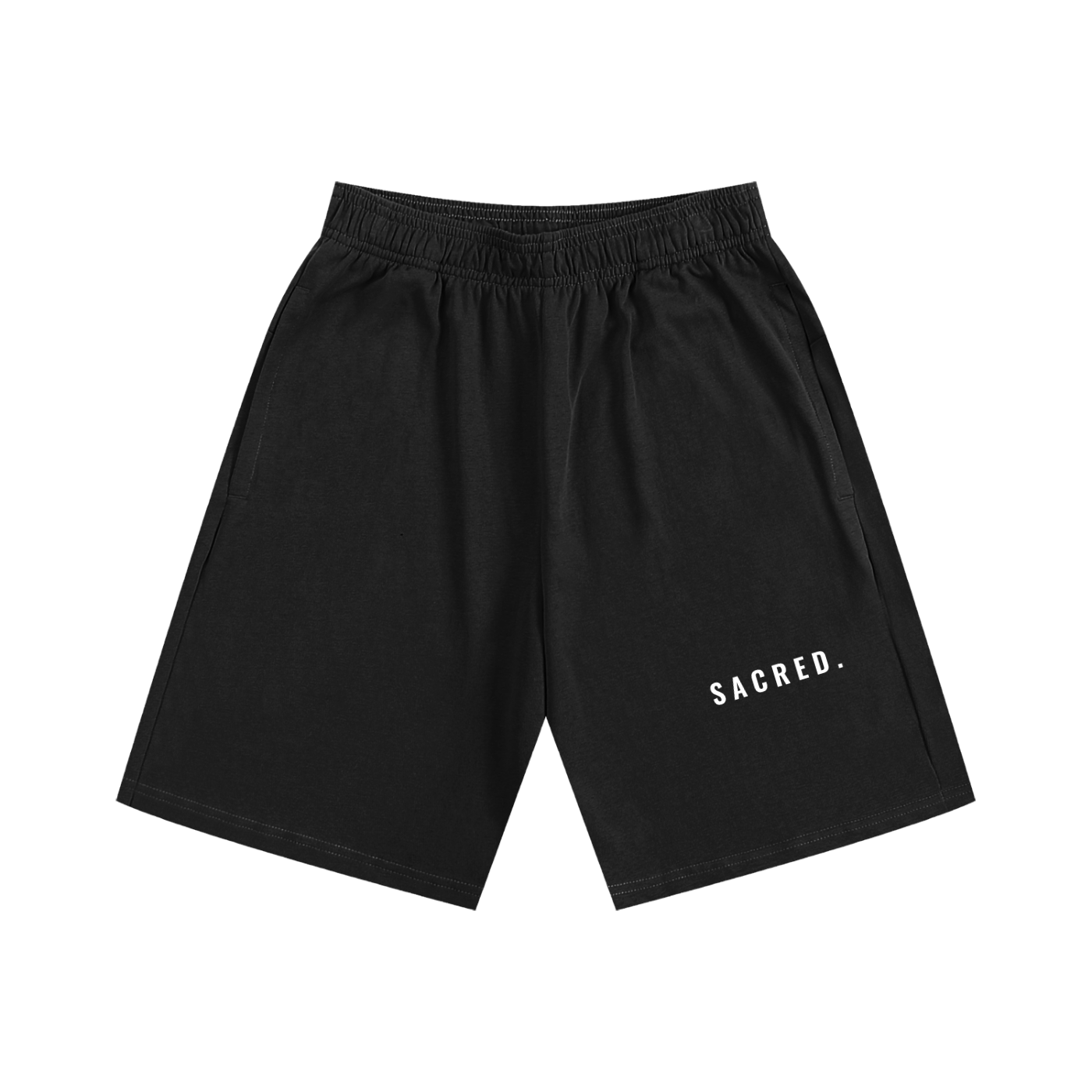 S A C R E D. Heavyweight Essential Shorts — Black