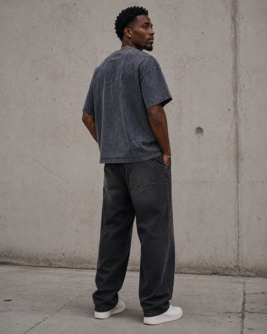 S A C R E D . Mineral Wash Raw Edge Tee