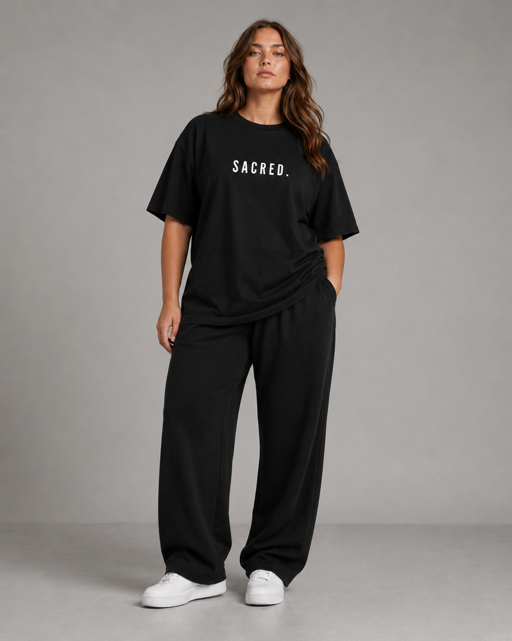 S A C R E D. Heavyweight Essential Tee — Black