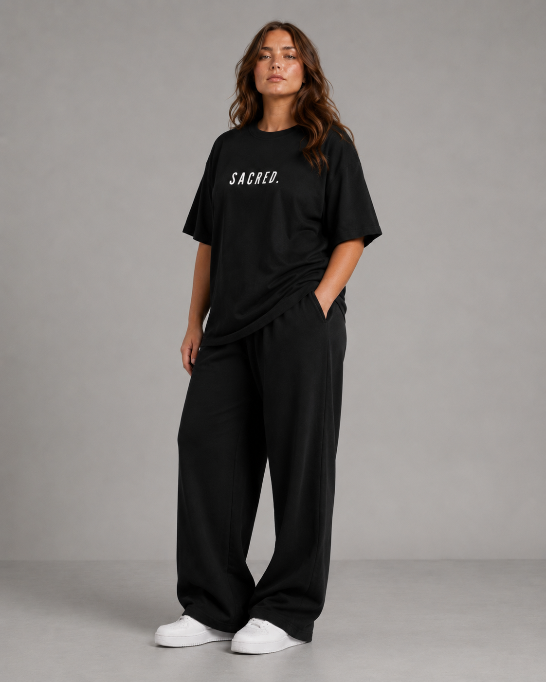 S A C R E D. Heavyweight Essential Tee — Black