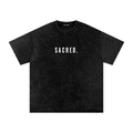 S A C R E D. Snow Washed Oversized Tee