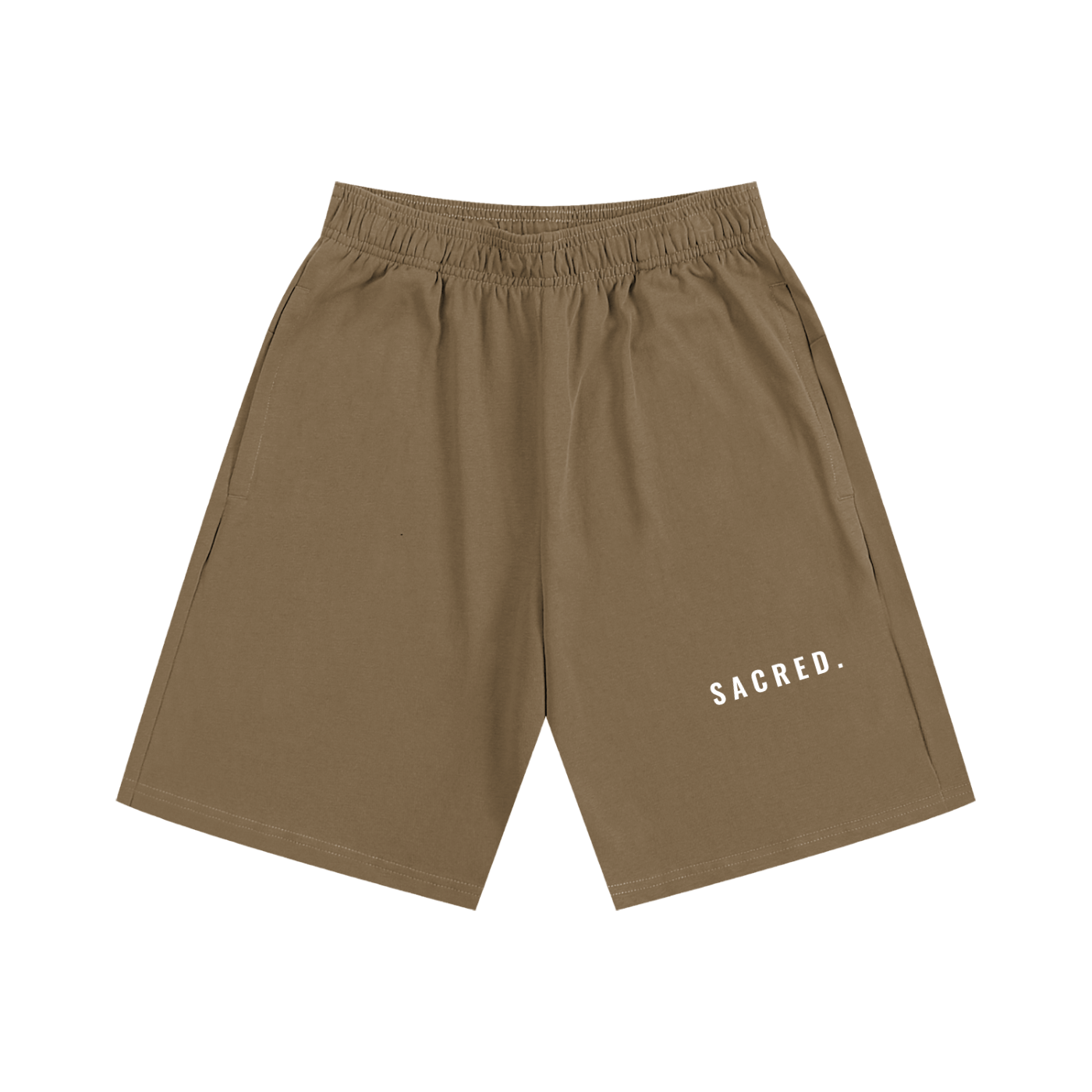 S A C R E D. Heavyweight Essential Shorts — Coffee